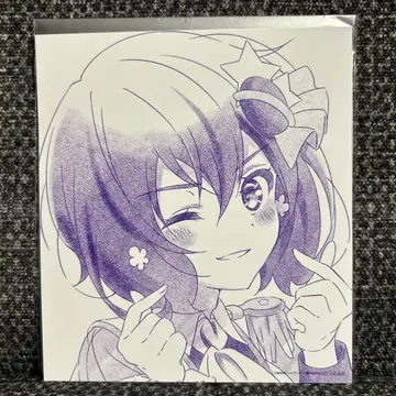 좀비랜드 사가 입장객 특전 새로 그린 미니 색지풍 카드 미즈노 아이