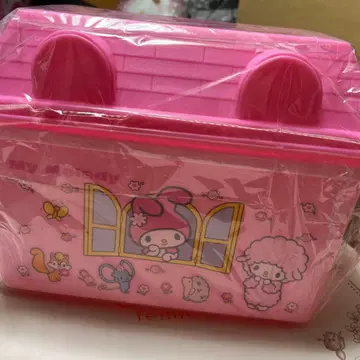 마이멜로디 집 모양 박스 수납 박스 레트로 산리오