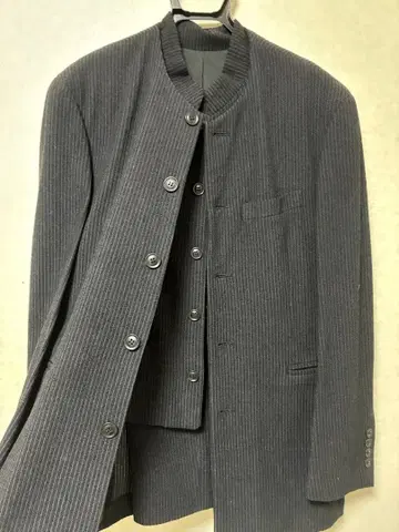 멘티노라스 스트라이프 노카라 3피스 수트 셋업 M