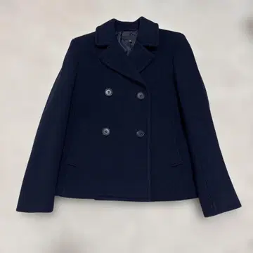 UNIQLO 유니클로 울 블렌드 P 코트 블랙 M