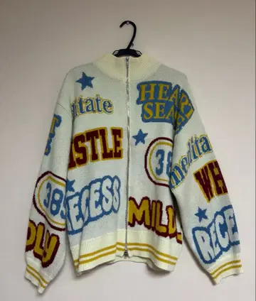 SPINNS 지퍼 후드티 니트 가디건