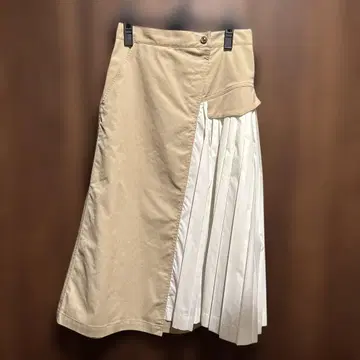 아비 스커트 플리츠 베이지