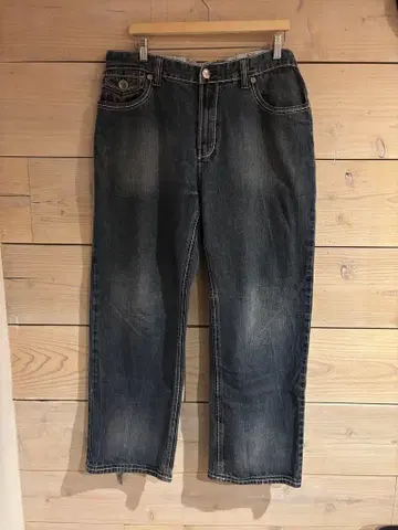 LAMASINI JEANS 스트레이트 배기 데님