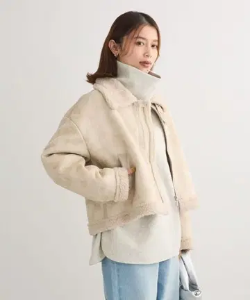 페이크 무스탕 블루종