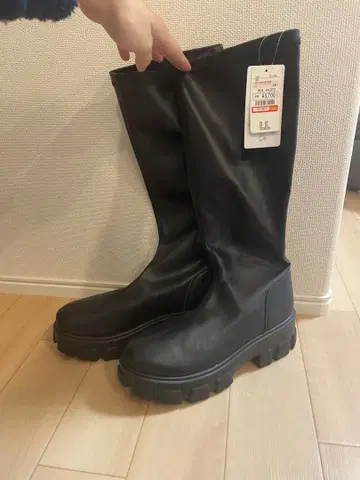 [ 시마무라 ] 통굽 롱 부츠