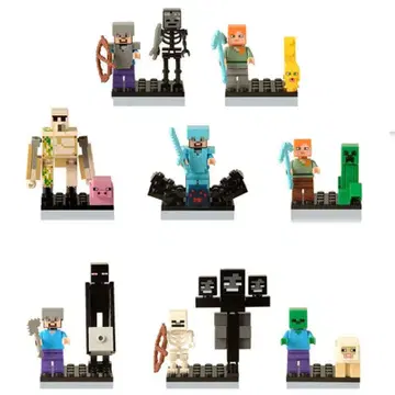 새상품 LEGO 레고 호환 마인크래프트 마크 1 미니 피규어 인형 세트