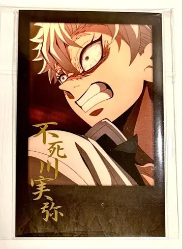 귀멸의 칼날 다이닝 시나즈가와 사네미 금박 폴라로이드풍 프로마이드