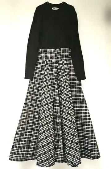 새상품급 MISCH MASCH 백 레이스업 도킹 원피스