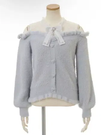 LIZ LISA 리즈리사 레이어드 스타일 어깨 트임 니트 블루