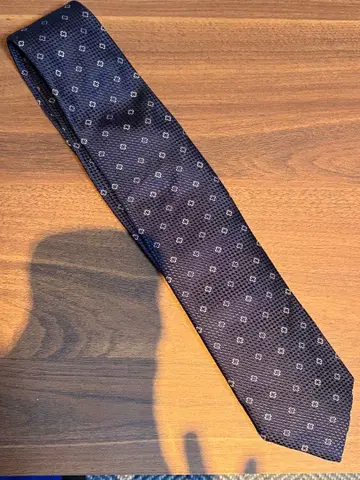 SHIPS 네이비 꽃무늬 넥타이, 새상품급