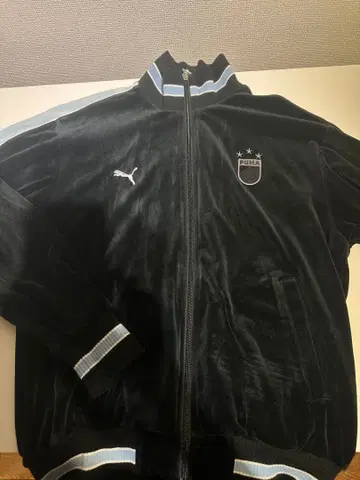 PUMA 벨벳 벨로아 자켓 블랙