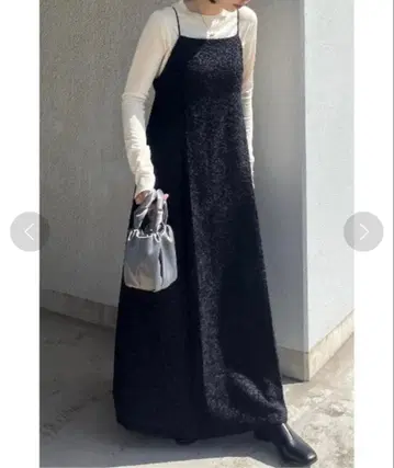 프린지 자카드 원피스 스타미키