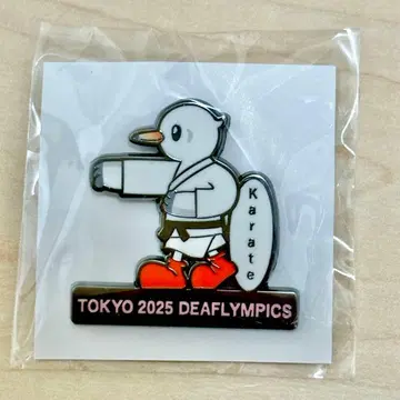 TOKYO 2025 데플림픽 핀 배지 가라테