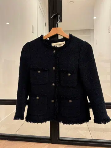 THE SHINZONE 트위드 자켓 네이비