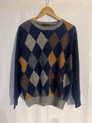 매킨토시 런던 아가일 니트 모헤어