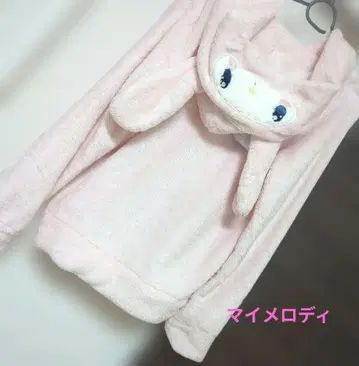 마이멜로디 플리스 후드티 핑크 복슬복슬 마쉬멜로우 터치