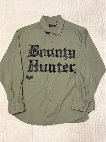 surpeme Bounty Hunter 콜라보 긴팔 셔츠 올리브색