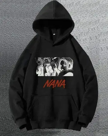 NANA 블랙 후드티 XL 애니메이션 트레이닝복
