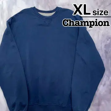 챔피언 맨투맨 XL 네이비 무지 풀오버 USA 구제 의류