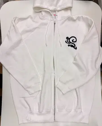 야마자키 쇼고 디자인 후드티 화이트 XXL 사이즈