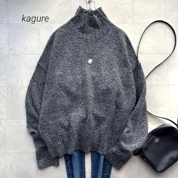 카구레 해밀턴 라무즈울 롱 터틀넥 니트 풀오버