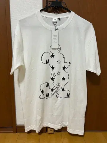 별주 택 포함 SILVER BULLET 미키마우스 반팔 T셔츠 화이트