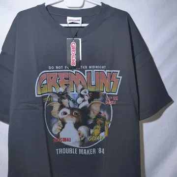 새상품 T셔츠 XL 그렘린 기즈모 스트라이프 그레타 밴딩 반팔 영화