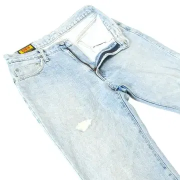 EDWIN 에드윈 스트레이트 데님 크러쉬 가공 허리 약 80cm