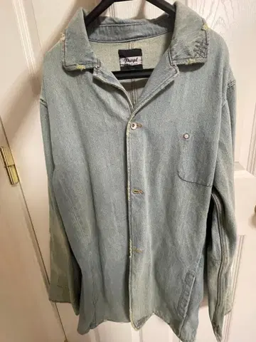 남성용 데님 셔츠 L 사이즈