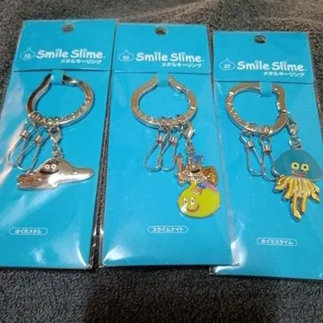 드래곤 퀘스트 메탈 키링 3개 슬라임 슬라임 나이트 헤매는 메탈