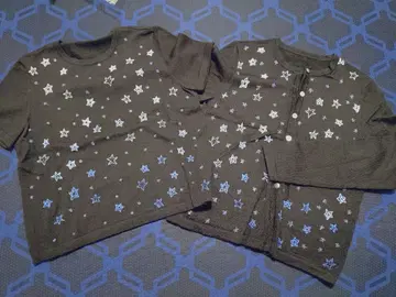 Leilian 레리안 별 패턴 자수 앙상블 스웨터 블랙 컬러 11 사이즈