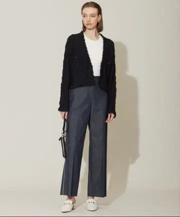 iCB [세탁 가능] 슬라릿 테이프 가디건 자켓 S