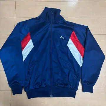PUMA 트랙 자켓 저지 네이비 레드 6 80s 90s