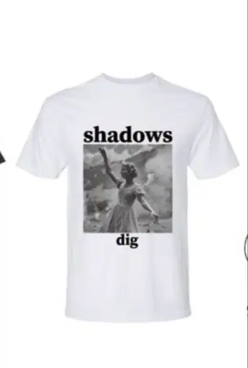 SHADOWS dig extra tee 화이트 L 사이즈