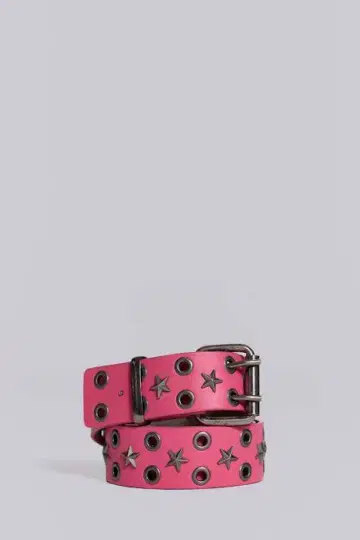 핑크 별 모양 스터드 벨트 jaded london
