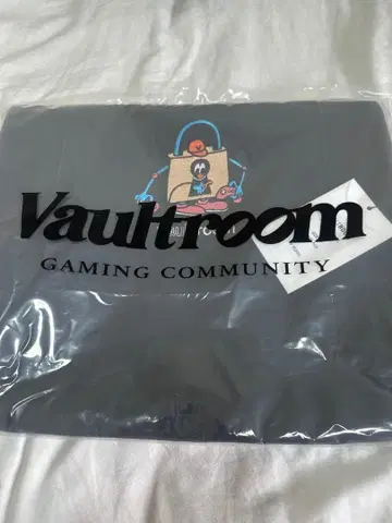 VAULTROOM LOGO CANVAS TOTE BAG BLACK