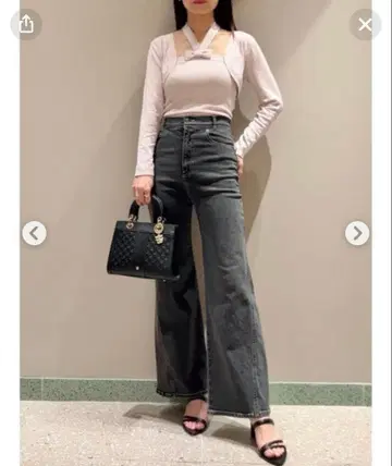 [ SNIDEL ] Sustainable 스트레치 플레어 데님 팬츠