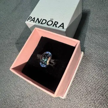 판도라 청록색 유리 비즈 참 박스 포함