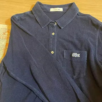 LACOSTE 네이비 피케 셔츠 긴팔