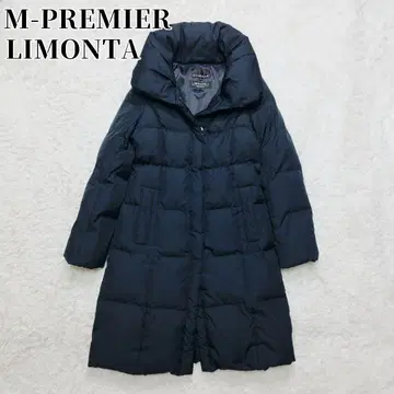 [ 새상품급 ] 엠프리미어 리몬타 롱 다운 코트 숄카라 다크 네이비