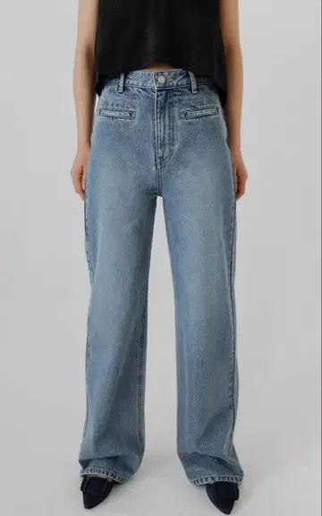 [ na.e ] 스트레이트 포켓 진 M 보통 기장