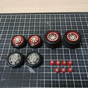 데코토라 프라모델 4t 2t용 휠 타이어 세트