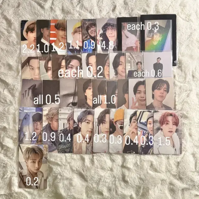 방탄소년단포카굿즈미개봉앨범딥디디비디포토북잡지멤버십키트메모리즈소우주시그