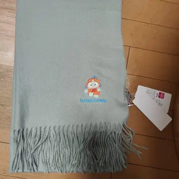 미사용 새상품 한교동 머플러 캐시미어 터치 산리오 블루