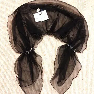 ROPE 블랙 스톨/숄