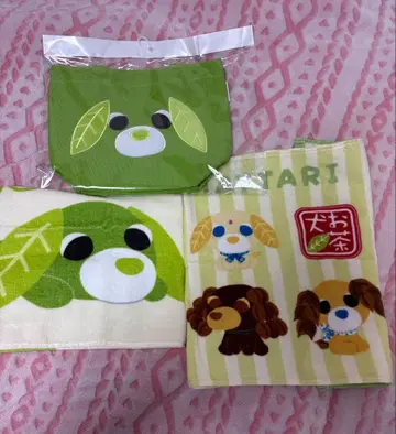 오챠이누 토트백 페이스 타월 2종류