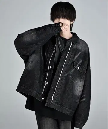 ADRER 블라스트 데님 충전솜 블루종