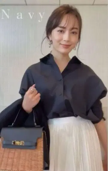 anuans 스탠다드 셔츠 네이비