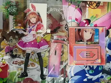 별똥별 테레파스 BIG 아크릴 스탠드 라이몬 슌 토끼 메이드 세트