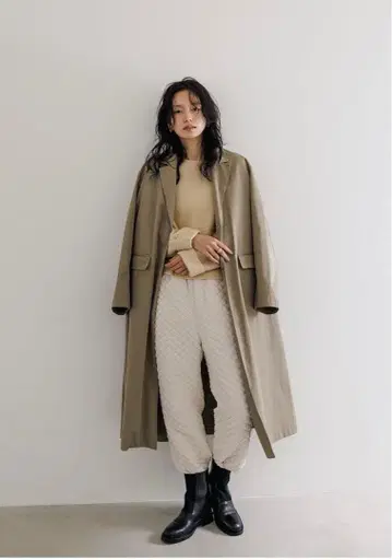 [ 미사용품 ] chignon 시뇽 테일러드 오버 코트 베이지